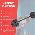 20kg Dumbbell Set Home Gym Fitness Exercise Weights Bar Plate V63-831711