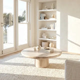 Nobu Round Sculptural Stone Coffee Table - Natural Stone 70cm V355-IA-CT-NOB-NST70