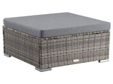 Outdoor wicker ottoman in Grey V264-OTF-541S-LGR-NA-1