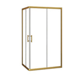 Adjustable 1000x1200mm Double Sliding Door Glass Shower Screen in Gold V63-845171