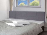 Linen Fabric Queen Bed Headboard Bedhead - Grey V63-800777