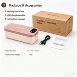 900ml Cordless Heating Lunch Box, 7200mAh Long Battery Life, Portable Meal Warmer V1232-DJRFH-CDK-002