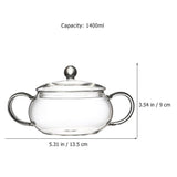 Glass Cooking Pot with Lid - Home Kitchen Cookware for and Efficient Cooking V1369-AZ3-W-16281