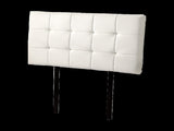 PU Leather Single Bed Deluxe Headboard Bedhead - White V63-768205