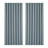 Artiss 2X Blockout Curtains Eyelet 300x230cm Grey BC-MATT-300X230-GY