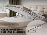 Bed Lift, 1500x2000mm Compatible Extra-large Size 140kg Load Bearing, DIY Wall Bed Mechanical V952-CXSJQ1500MM1A79I8V0