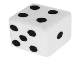 Foot Stool Soft Comfortable Simple Warm Sturdy Base Cube Stool for Home Living Room Bedroom White V1294-YM0703-3116230003012