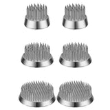 6 Pcs 3 Size Stainless Floral Frogs Flower Holder Round Flower Arrangers Silvery V1192-AZ-W-28814