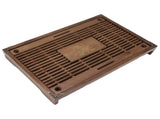 Gongfu Tea Tray Water Storage Drainage Home Decoration Ornament Serving Tray for Office Brown V1294-YM0521-3118230040111