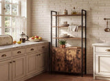 Levede 6 Tier Bookshelf Storage Cabinet Bookcase Display Adjustable Shelves Door CH1170-6-WA-AU