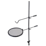 Swivel Campfire Grill Heavy Duty Steel Open Fire Cooking Grate Adjustable V952-LSYYKJDGL1414CJXOV0