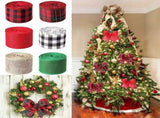 Christmas Wired Edges Fabric Roll Black Red White Buffalo Plaid Wide Craft V1366-AZ2-W-13367