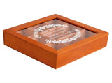 9 Grid Desktop Wooden Storage Box with Clear Lid Multifunctional Vintage Wooden Jewelry Box Display V1294-YM0901-3117240181111