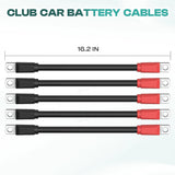 Club Car DS Battery Cables, Golf Cart Cables for 1995-Up Carts 48V 4 Gauge V1259-DP01-A-5421