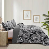 Artful Quilted Coverlet and Pillowcases Set: Beauty in Every Stitch - Queen size V745-MAC080436Q13U