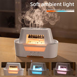 Black 300ml Ultrasonic Aroma Diffuser with Cracked Light Design - Cool Mist Humidifier for Home and V888-ELOSUNG18223