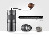 Grey Premium 7-Star Manual Coffee Grinder - Portable Bean Mil V888-ELOSUNG34102