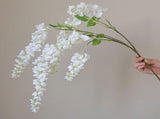 3 Pcs Artificial Wisteria Flowers Branches Fake 39 Inch Long Stems Silk Wisteria Flowers String for V1294-YM0901-241218HL06-1
