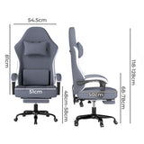 Levede Office Chair High Back PU Leather Gaming Chair OF1060-GYBK-AU