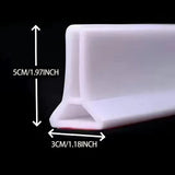 Collapsible Shower Threshold, Water Dam, 1.97" High Shower Barrier Water Stopper, Shower Water Guard V1189-LWWAL-20260401-06214