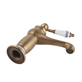 Floral Pattern Single Handle Mixer Tap Cold/Hot Water Faucet for Bathroom Basin Sink V1294-YM0727-JY07252-02