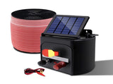 Giantz Fence Energiser 5KM Solar Powered Electric 1200M Poly Tape SFC-FIK-TAPE-1200M-5KM