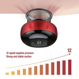 Smart Cupping Massager Wireless & Portable/One-Button Pressure Release/12-Level Red Light Heat V1232-BGAMQ002