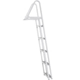 Removable Dock Ladder 5 Steps, 159 kg Load Capacity, Pontoon Boat Ladder with 4'' Wide Step & V952-MTXTCXSJFHXJDO516V0