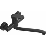 Single Handle Kitchen Faucet Wall Mounted High Quality Brass Body Black Projection 200Mm V1188-MS-227-2759