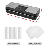 Devanti Food Vacuum Sealer Machine Auto Seal Cutter 5 Modes Storage Bags 4 Rolls FVS-30-BAG-15X2