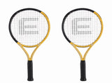 Everfit 27 Inch Tennis Racket Set of 2 Pack 27 Inch Lightweight Cushioned Grip Gold TR-FASTCRTL-GDX2