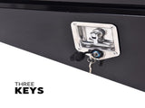 750mm Pair of Under Tray Undertray Tool Box Steel Underbody Toolbox V379-UTSBLCK750