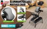 Aluminium Portable Beauty Massage Foldable Chair Table BLACK V274-MT-CHBLACK