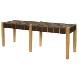 Elliot Leather Bench V199-BE12535WLHNIW