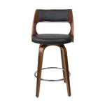 Artiss 4x Bar Stools Swivel Leather Chair 76cm BA-TW-8569-H76-BKX4-AB