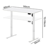Levede Electric Standing Desk Height Adjustable 110cm DH1065-110-WH-AU