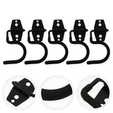 Heavy Duty Garage Wall Hook, Black Metal, for Tool and Equipment Storage 5Pcs V1366-AZ2-W-18444