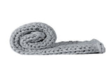 Dreamz Knitted Weighted Blanket Chunky Grey Kids BLANKETW03-KIDS-GY