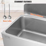VEVOR Commercial Electric Food Warmer Countertop Buffet 18L 1200W Bain Marie V952-SYSPBWQPTKWFVFYRFV3