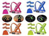 2 Set Reflective Vest for Night Running, Outdoor High Visibility security Vest Gear V1263-JX-3855