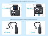 White Portable 200X Clip-On Microscope Lens for Smartphone - HD Pocket Magnifier with CPL Filter and V888-ELOSUNG32961