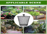 4 Pack Underground Worm Composting Bin with Lid, Metal Mesh Bucket for Organic Waste, Garden Soil V1107-CS-QYDFT