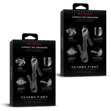 KeySmart Original - Compact Key Holder and Keychain Organiser - Carbon Fiber 3K - 2 V398-KS019-CF3K-2P