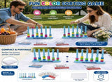 Colour Sorting Board Game Bundle with White Linen Tablecloth Blanket 90 x 150 cm, 2 Player Matching V888-ELOSUNG54820
