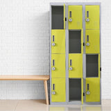 12-Door Locker for Office Gym Shed School Home Storage - 4-Digit Combination Lock V63-838961