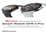 GTR4 Pro Bluetooth Call Smart Watch, Waterproof Fitness Tracker with Heart Rate Sleep Monitor for V1300-GTR4PRO-BLACK