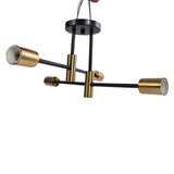 4 Light Ceiling Mount Lamp 360&deg Rotation Adjustable Wrought Iron Ceiling Light for Dining Room V1294-YM0523-3119220016511