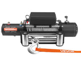 Electric Winch, 5400 kg Load Capacity, 12V DC Truck Winch with 9.1 mm x 24 m Steel Rope, Wireless & V952-GSSDDJP120003DUL4001V9