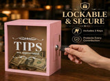 Lockable Wooden Tip Box, Secure Locked Side Door, Handy Compact Dimension, Steady Build, for V1369-AZ3-W-12085