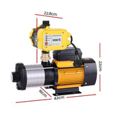 Giantz Garden Water Pump High Pressure 2500W Multi Stage Tank Rain Irrigation Yellow PUMP-ST6-SS-OG-YEL